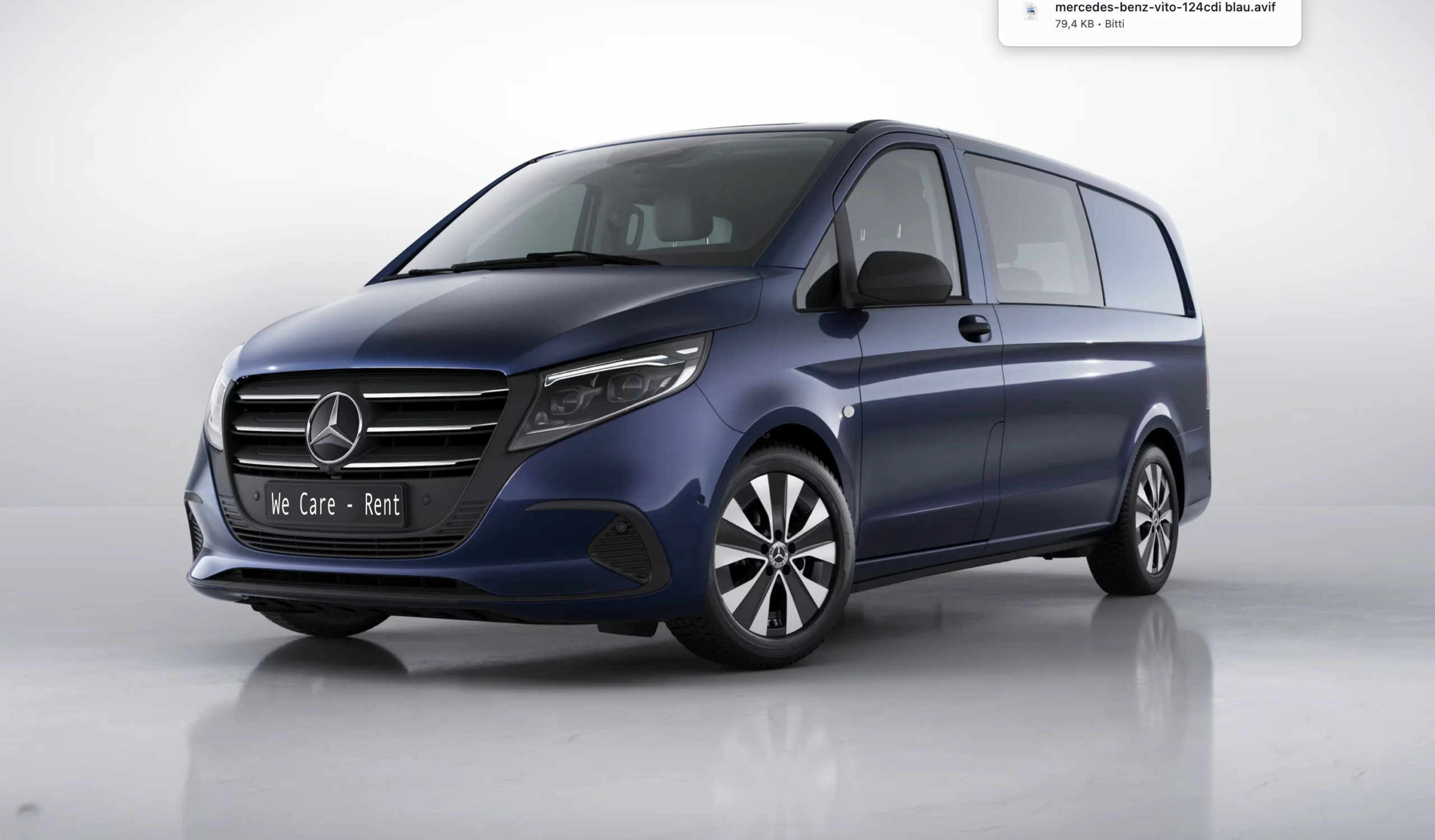 mercedes benz vito 124cdi blau